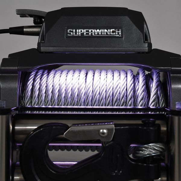Електрична лебідка Superwinch SX12 12V зі сталевим тросом SUP1712200 фото