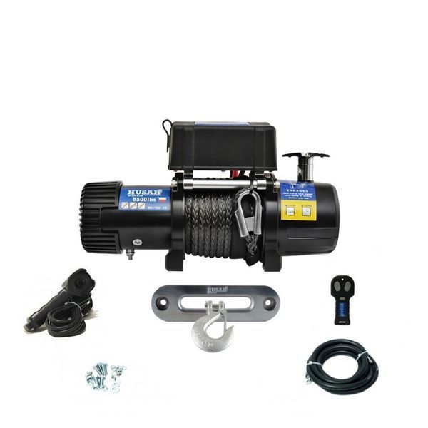 Електрична лебідка Husarwinch  BST 8500 lbs із синтетичним тросом (тягове зусилля 3856 кг) 5904024534822 фото
