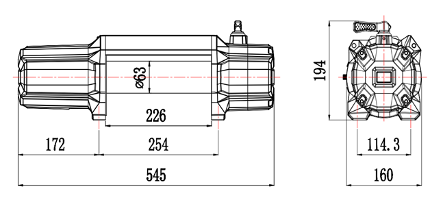 Лебідка Escape EVO  12000 lbs (5443 кг) 12V 38845 фото