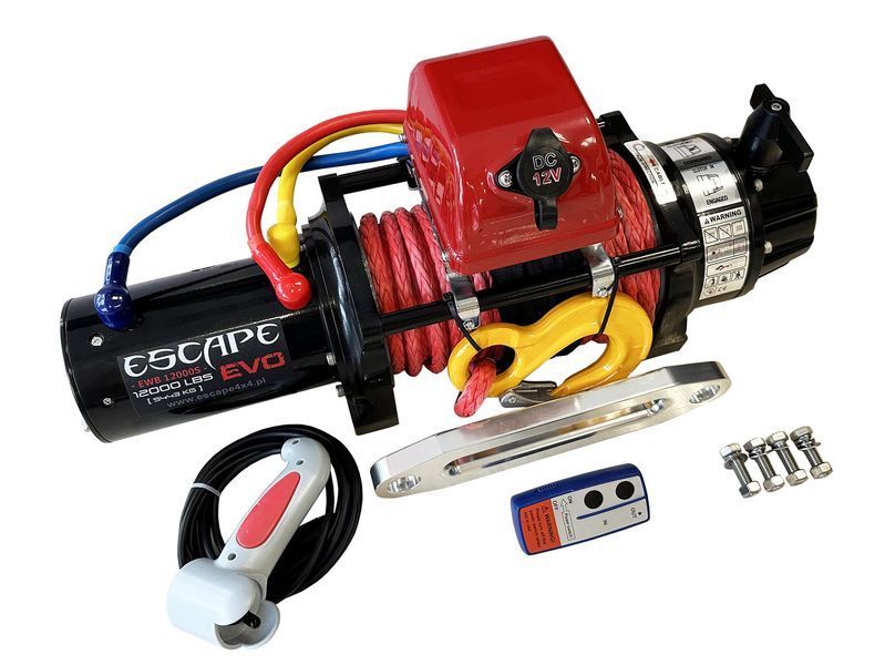 Лебедка Escape EVO 12000 lbs (5443 кг) EWB с синтетическим тросом 12V 38847 фото