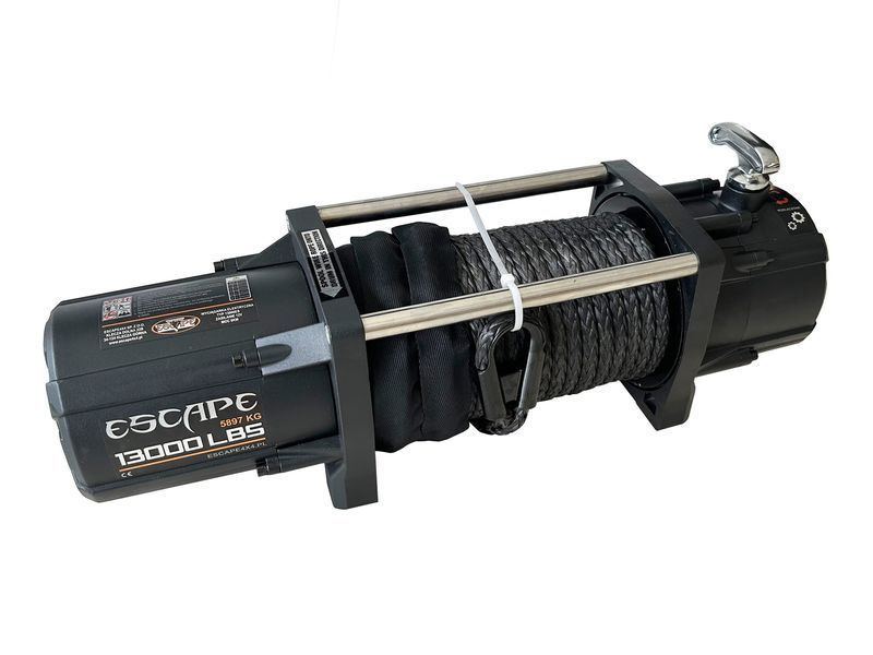 Лебідка Escape 13000ES 13000 lbs (5897 кг) із сірим синтетичним тросом 12V 38868 фото