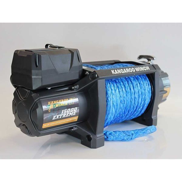 Лебідка електрична Kangaroowinch K15000 Extreme HD 12V з синтетичним тросом 15000 LBS (6810 кг) K15000XT-HD-SR-12V K15000XT-HD-SR-12V фото