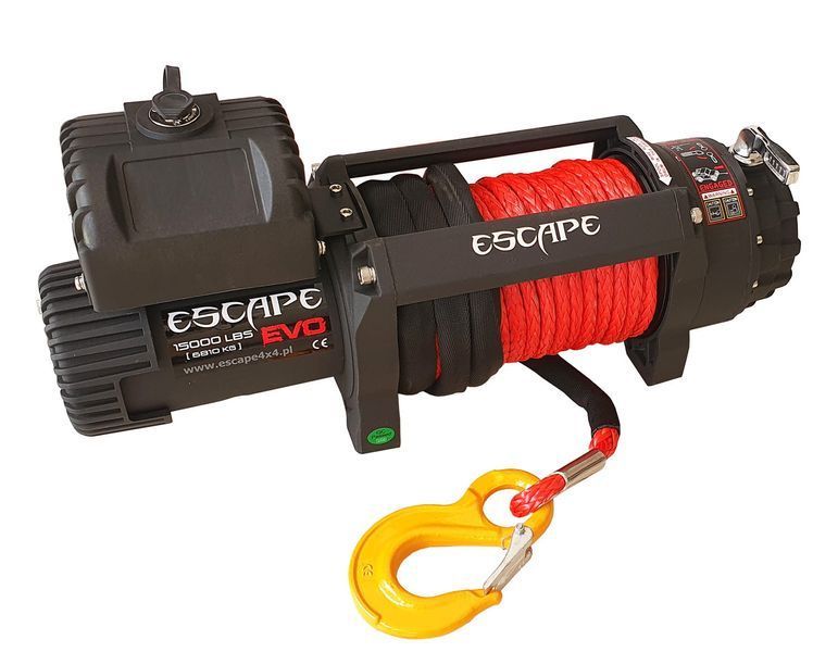 Лебедка Escape EVO 15000 lbs (6810 кг) IP68 с синтетическим тросом 12V 38851 фото