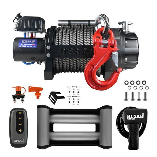 Электрическая автомобильная лебедка Husarwinch BST S 35000 lbs 5905544781970 фото