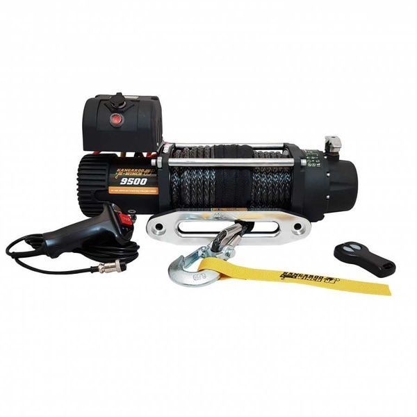 Автомобільна лебідка Kangaroowinch K9500 speed 12V із синтетичним тросом 9500 LBS (4300 кг) K9500-SR-12V K9500-SR-12V фото