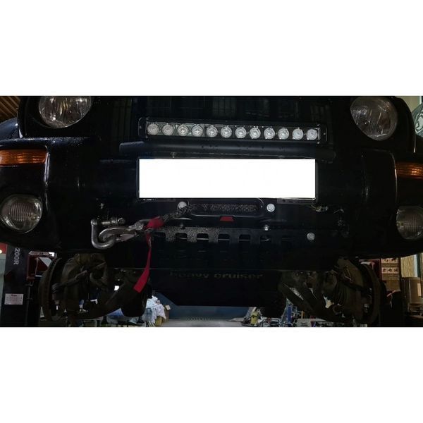 Монтажна плита під лебідку алюмінєва для Jeep Cherokee Liberty KJ 2002-2008 WMGFrBJeepKJ-al фото