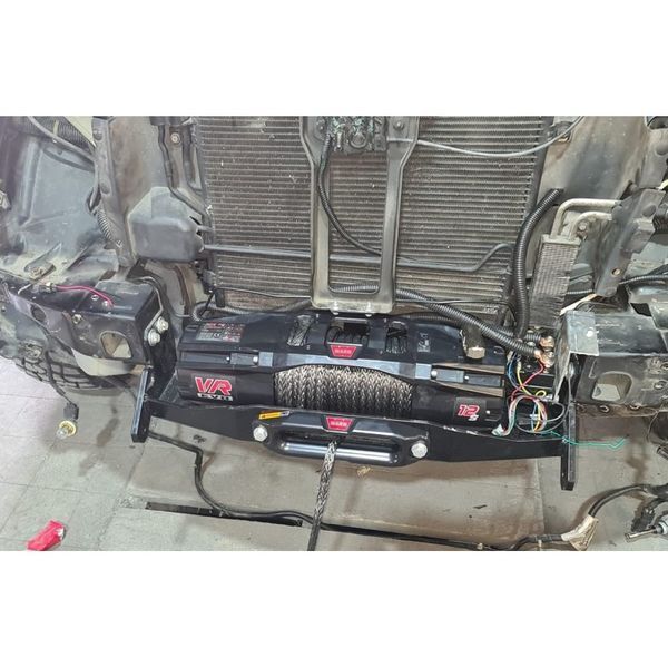 Монтажна плита під лебідку алюмінєва для Jeep Cherokee Liberty KJ 2002-2008 WMGFrBJeepKJ-al фото