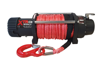 Електрична лебідка XTR 12000 lbs (5,4 т) 12V SPEED із синтетичним тросом 38884 фото