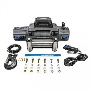 Електрична лебідка Superwinch SX10 12V зі сталевим тросом SUP1710200 фото