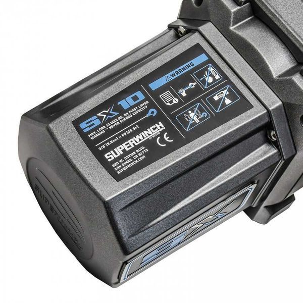 Електрична лебідка Superwinch SX10 12V зі сталевим тросом SUP1710200 фото