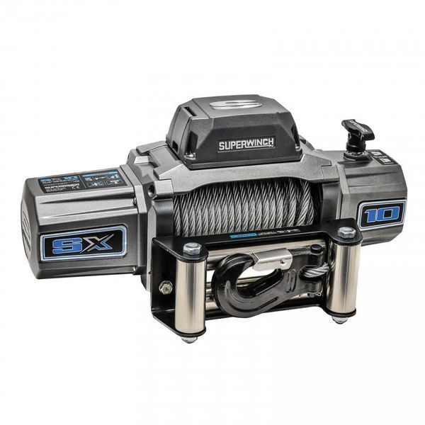 Електрична лебідка Superwinch SX10 12V зі сталевим тросом SUP1710200 фото