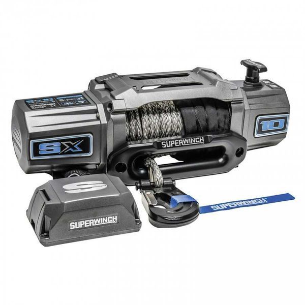 Электрическая лебедка Superwinch SX10SR 12V с синтетическим тросом SUP1710201 фото