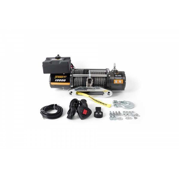 Лебедка электрическая Kangaroowinch K12000SR-12V с синтетическим тросом 12000 LBS (5443 кг) K12000SR-12V K12000SR-12V фото