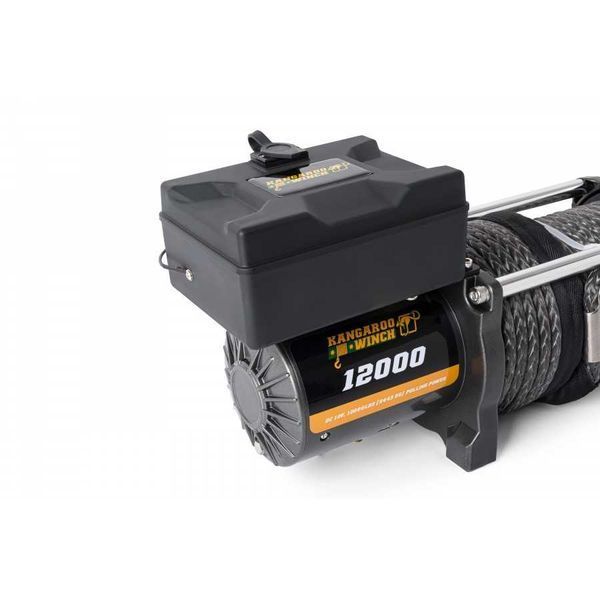Лебедка электрическая Kangaroowinch K12000SR-12V с синтетическим тросом 12000 LBS (5443 кг) K12000SR-12V K12000SR-12V фото