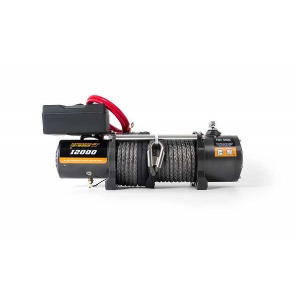 Лебедка электрическая Kangaroowinch K12000SR-12V с синтетическим тросом 12000 LBS (5443 кг) K12000SR-12V K12000SR-12V фото