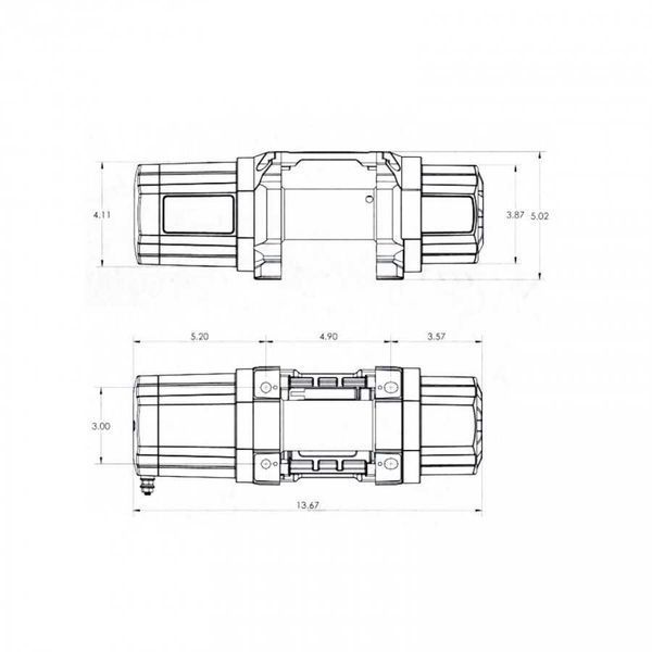 Електрична лебідка Superwinch SP 45 із синтетичним тросом SUP1145250 фото