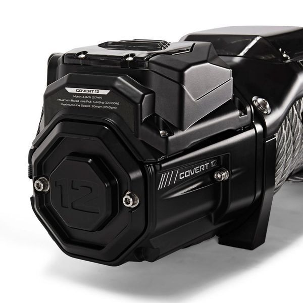 Лебідка електрична BUSHRANGER COVERT 5443 кг 12V RWC120W (сталевий трос) RWC120W фото