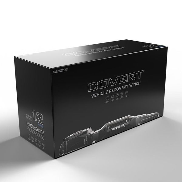 Лебідка електрична BUSHRANGER COVERT 5443 кг 12V RWC120W (сталевий трос) RWC120W фото