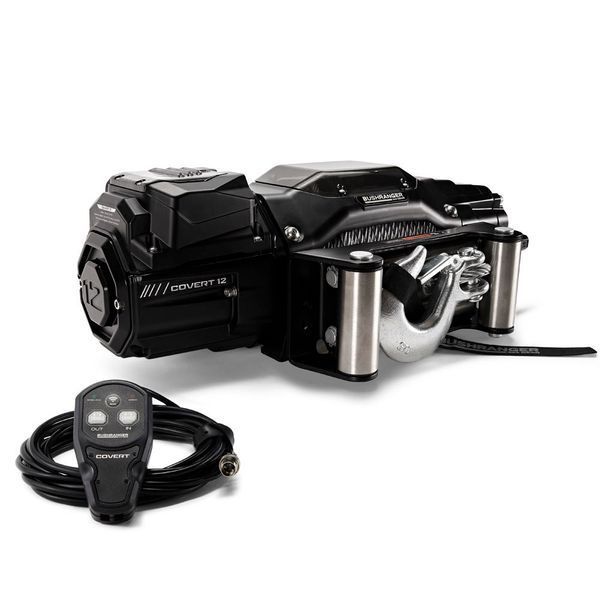Лебідка електрична BUSHRANGER COVERT 5443 кг 12V RWC120W (сталевий трос) RWC120W фото