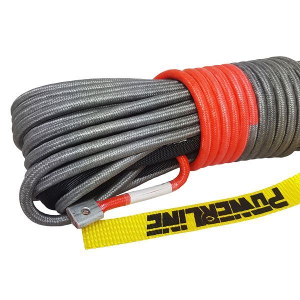 Синтетичний трос з опліткою Powerline VipeRope 12 мм х 28 м з коушом і гаком PLNPM12X28KH PLNPM12X28KH фото