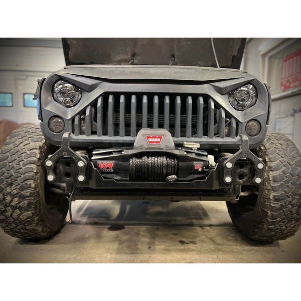 Монтажна плита під лебідку для Jeep Wrangler JK 2007- 2018 HD на сталевий бампер WMJeepJKanniversary фото