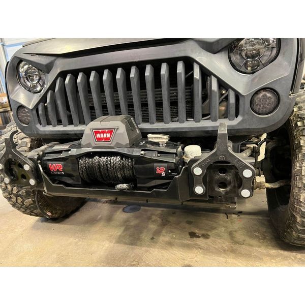 Монтажна плита під лебідку для Jeep Wrangler JK 2007- 2018 HD на сталевий бампер WMJeepJKanniversary фото