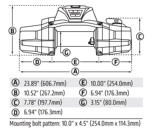WARN лебедка ZEON XD 10-S 12V (4536 кг) 110010 110010 фото