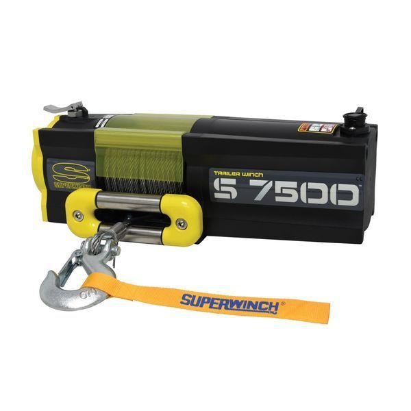 Електрична лебідка Superwinch S7500 зі сталевим тросом 24 В SUP1475300 фото