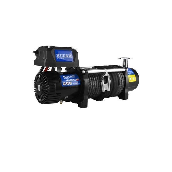 Електрична лебідка Husarwinch  BST 10000 lbs із синтетичним тросом 5903738831142 фото
