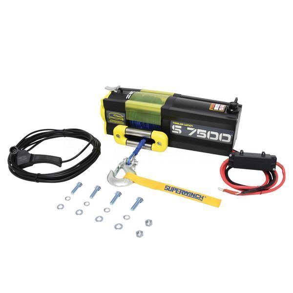 Электрическая лебедка Superwinch S7500 с синтетическим тросом 12V SUP1475201 фото