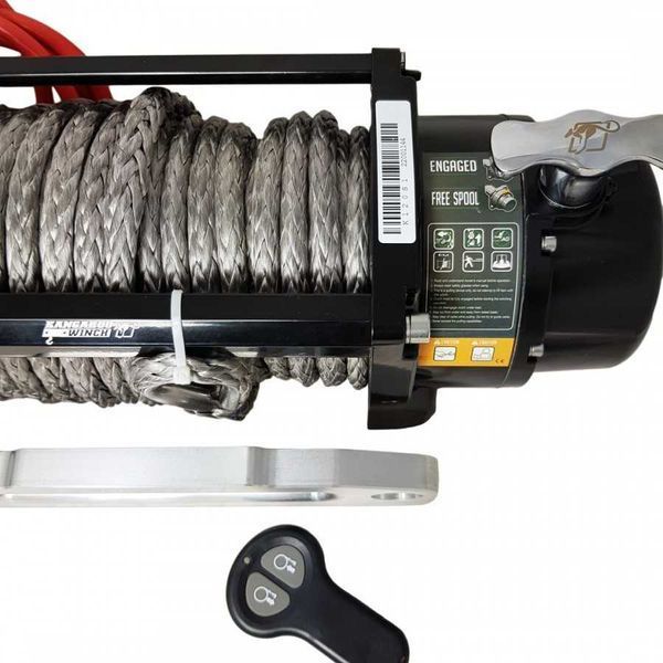 Лебедка электрическая Kangaroowinch K12000PS Performance Series 12V с синтетическим тросом 12000 LBS (5443 кг) K12000PS-SR-12V K12000PS-SR-12V фото